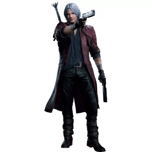 DMC-5 Devil May Cry Dante Brown Leather Jacket