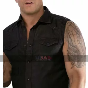 XXX Return of Xander Cage Vin Diesel Black Leather Vest