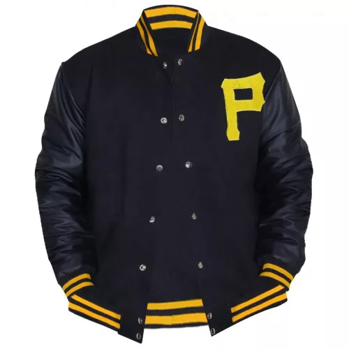 Pittsburgh Pirates Majestic Varsity Letterman Bomber Jacket