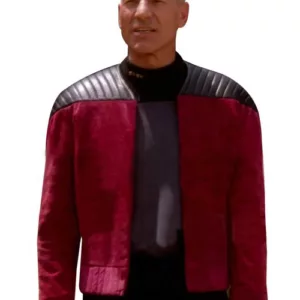 Captain Picard Star Trek Next Generation Suede Leather Jacket