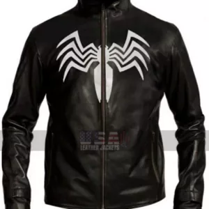 Eddie Brock Spider Man 3 Venom Costume Black Leather Jacket