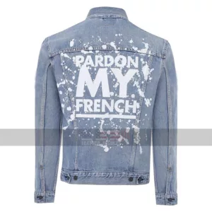Pardon My French DJ Snake Sky Blue Denim Jacket