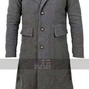 The Hunter Game Costume Bloodborne Grey Wool Trench Coat