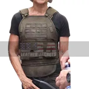 Linda Hamilton Terminator Reboot (Sarah Connor) Brown Leather Vest