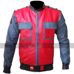 Back To The Future 2015 Marty McFly Bomber Leather Jacket