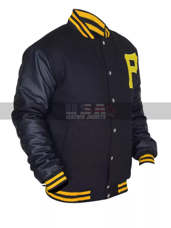 Pittsburgh Pirates Majestic Varsity Letterman Bomber Jacket