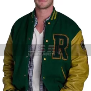 Cabin in the Woods Curt Vaughan R Logo Letterman Bomber Jacket 