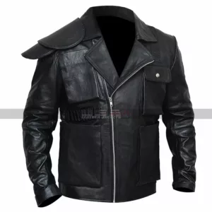Men's Tom Hardy Mad Max Fury Road Movie Max Rockatansky Black Leather Jacket 