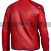 Captain Marvel Shazam Costume Red Leather Jacket