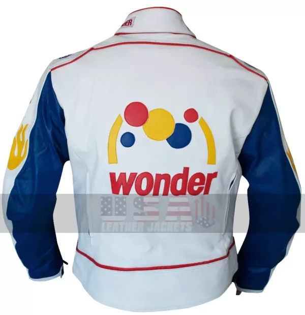 Talladega Nights Ricky Bobby Wonder Racing Costume Leather Jacket