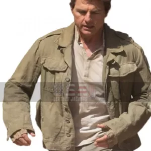Tom Cruise The Mummy Nick Morton Military Green Cotton Jacket