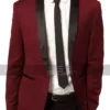 Red Wine Prom Tuxedo Skinny Fit Suit