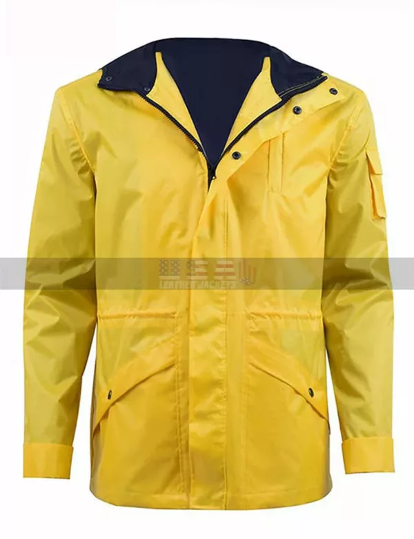 Men's Hood Outerwear TV Series Dark Jonas Kahnwald Yellow Jacket