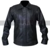 Michael Knight Rider Black Bomber Leather Jacket