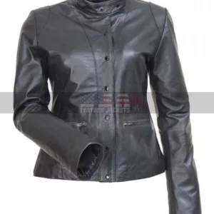 The Mentalist Teresa Lisbon Black Leather Jacket