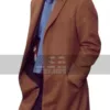 Siberia (Lucas Hill) Keanu Reeves Brown Wool Trench Coat